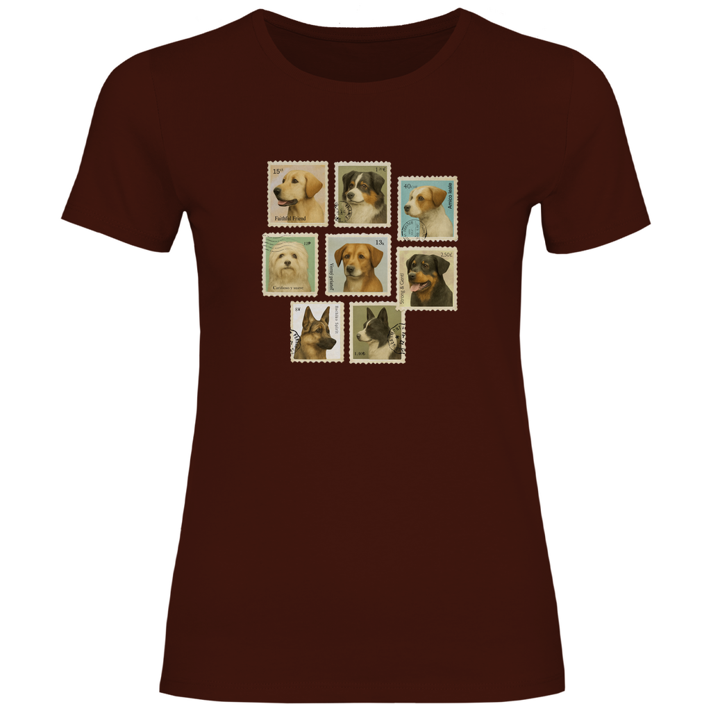 Briefmarken - T-Shirt für Damen