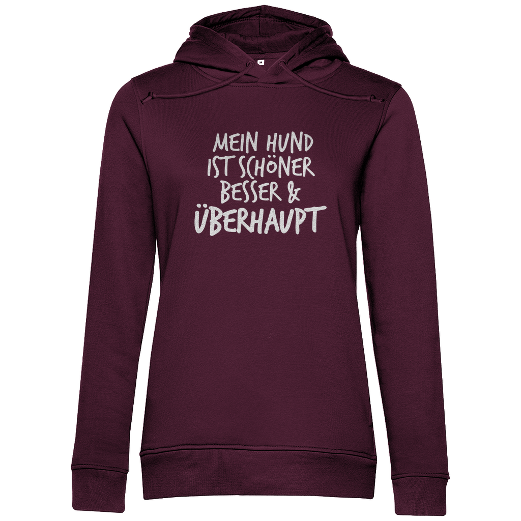 Mein Hund ist Besser - Bio-Hoodie für Damen