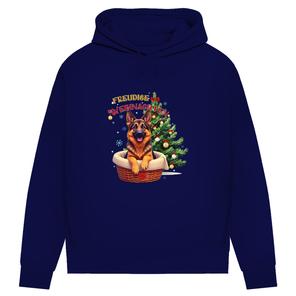 Freudige Weihnachten- Bio-Hoodie für Damen