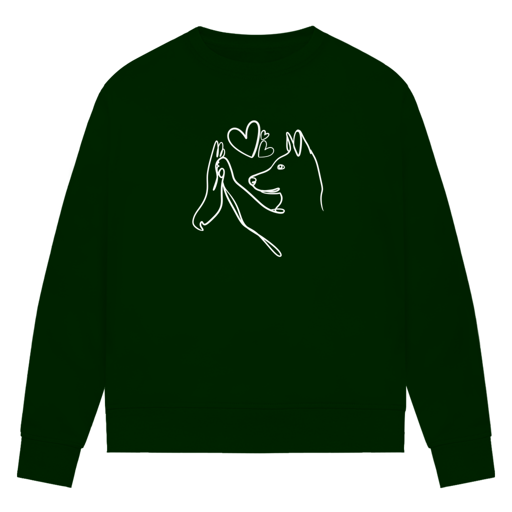 Wahre Liebe Stehohren - Bio-Sweatshirt für Damen