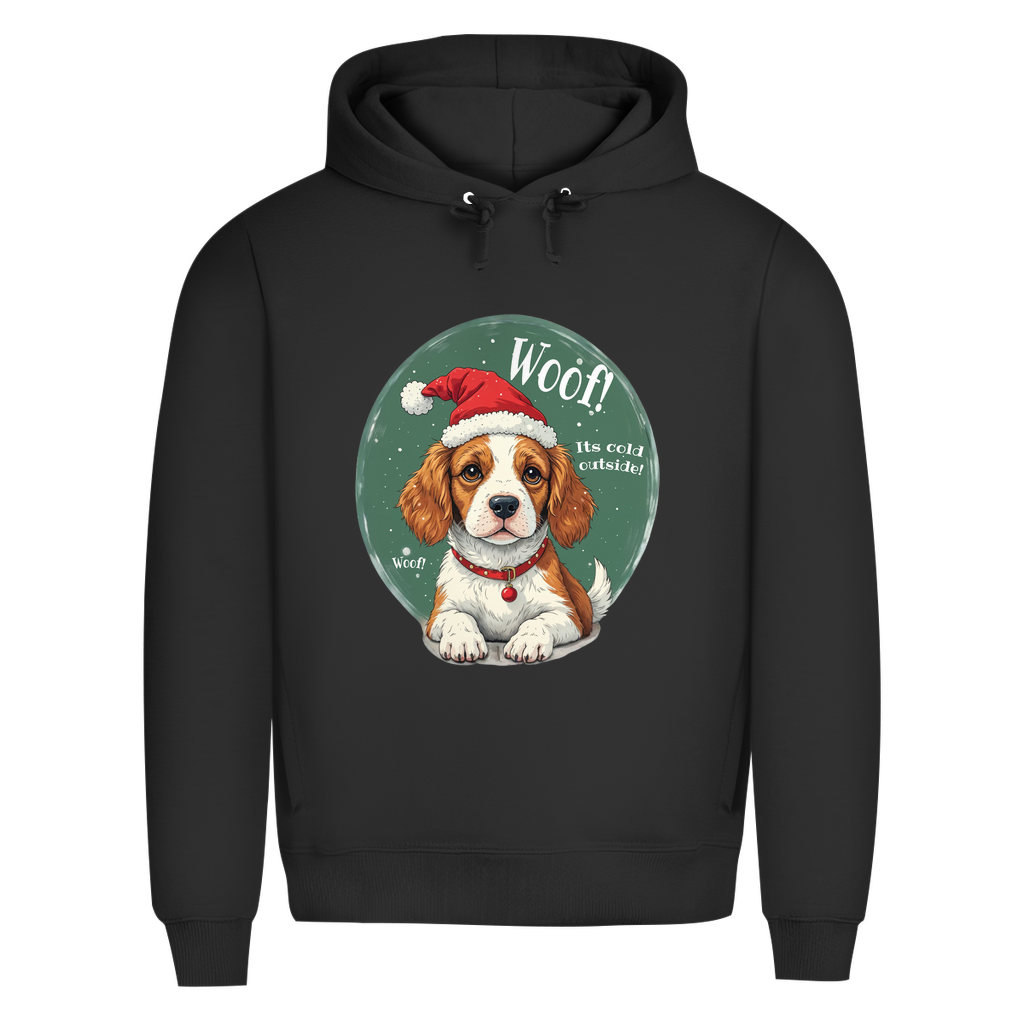 Wuff und Weihnachten - Bio-Hoodie für Herren