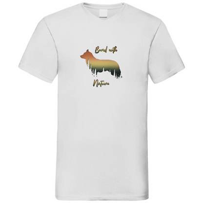 Bond With Nature Bunt - V-Shirt für Herren