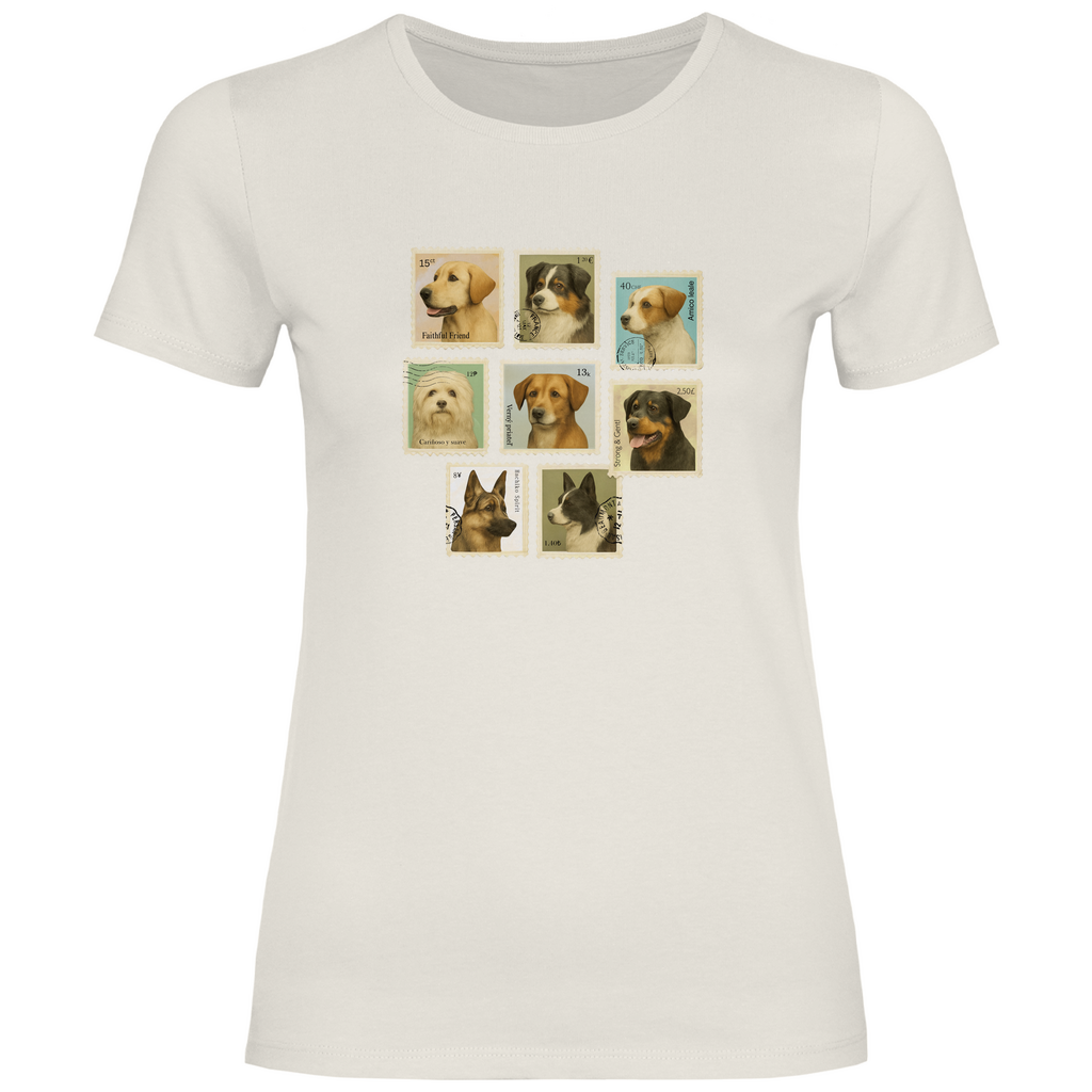 Briefmarken - T-Shirt für Damen