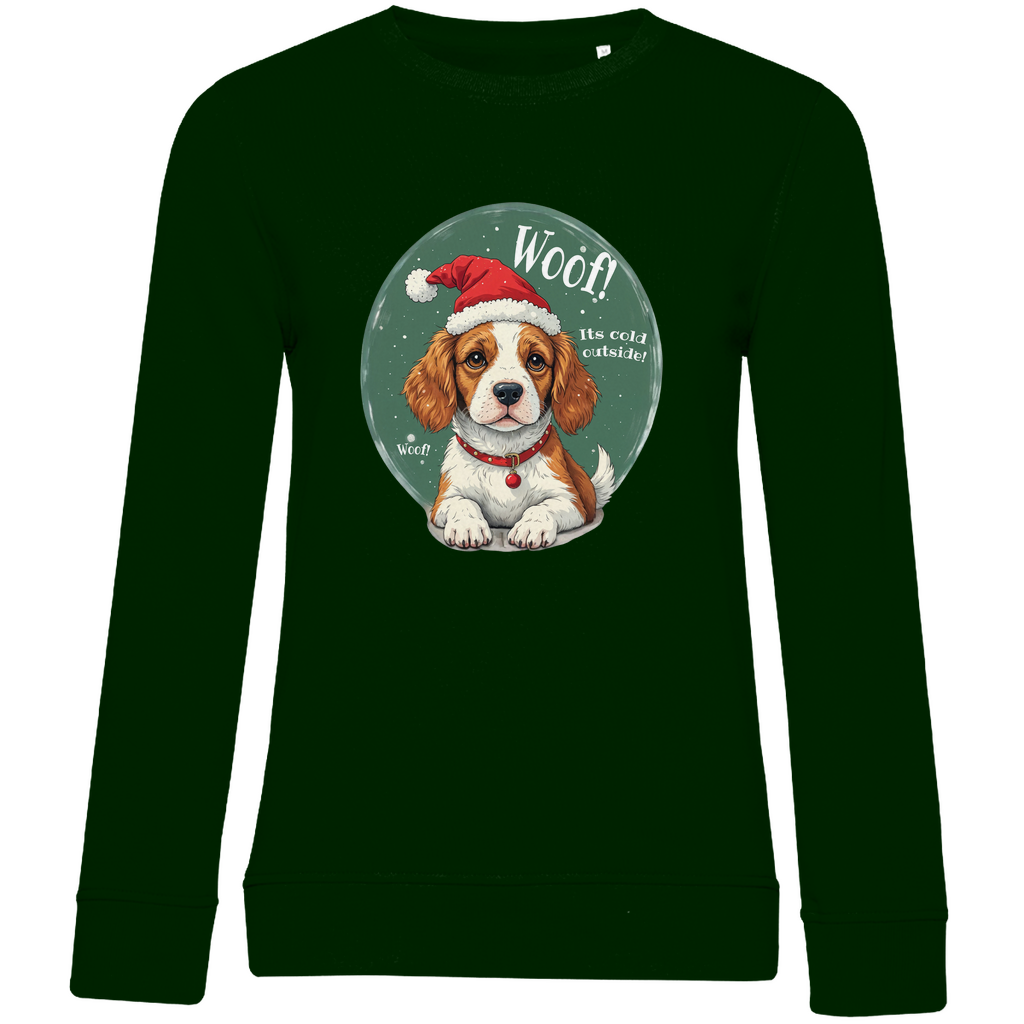 Wuff und Weihnachten - Bio-Sweatshirt für Damen-Weihnachten