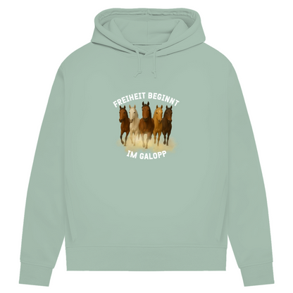Galopp ist Freiheit - Bio-Hoodie für Damen