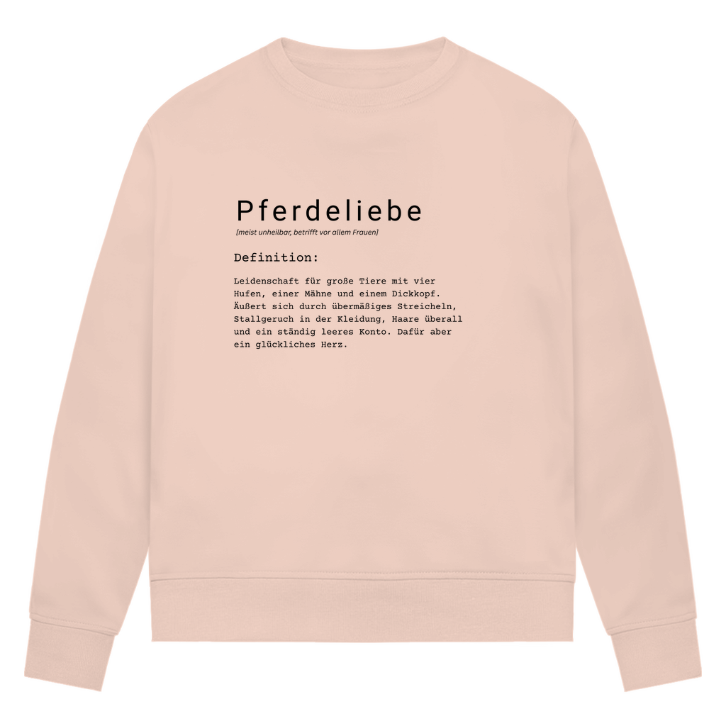 Pferdeliebe - Bio-Sweatshirt für Damen