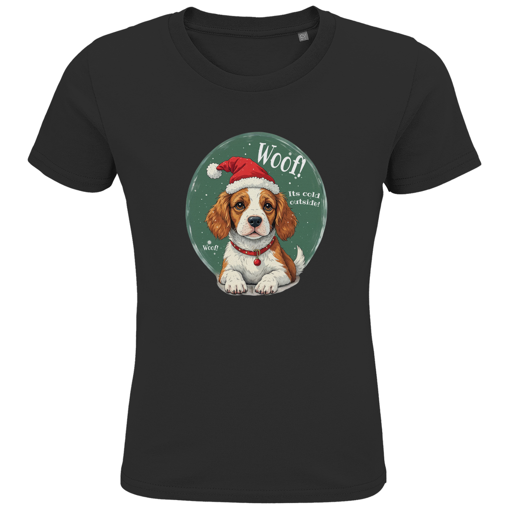 Wuff und Weihnachten - Bio T-Shirt für Kinder