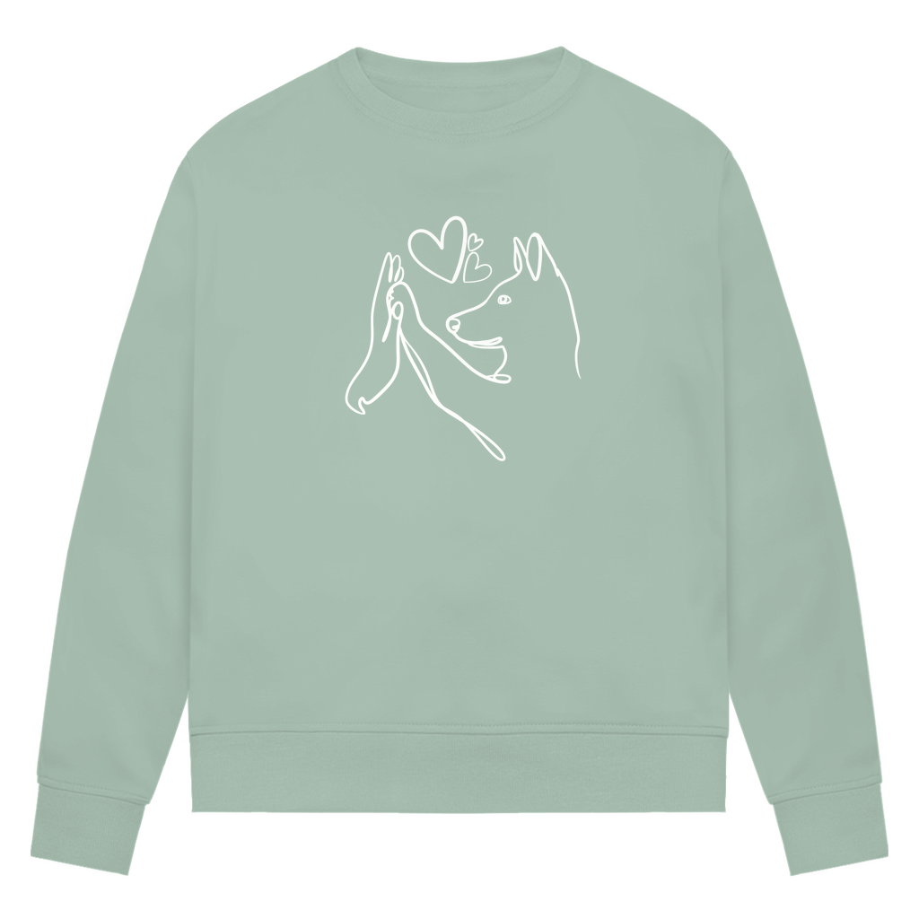 Wahre Liebe Stehohren - Bio-Sweatshirt für Damen