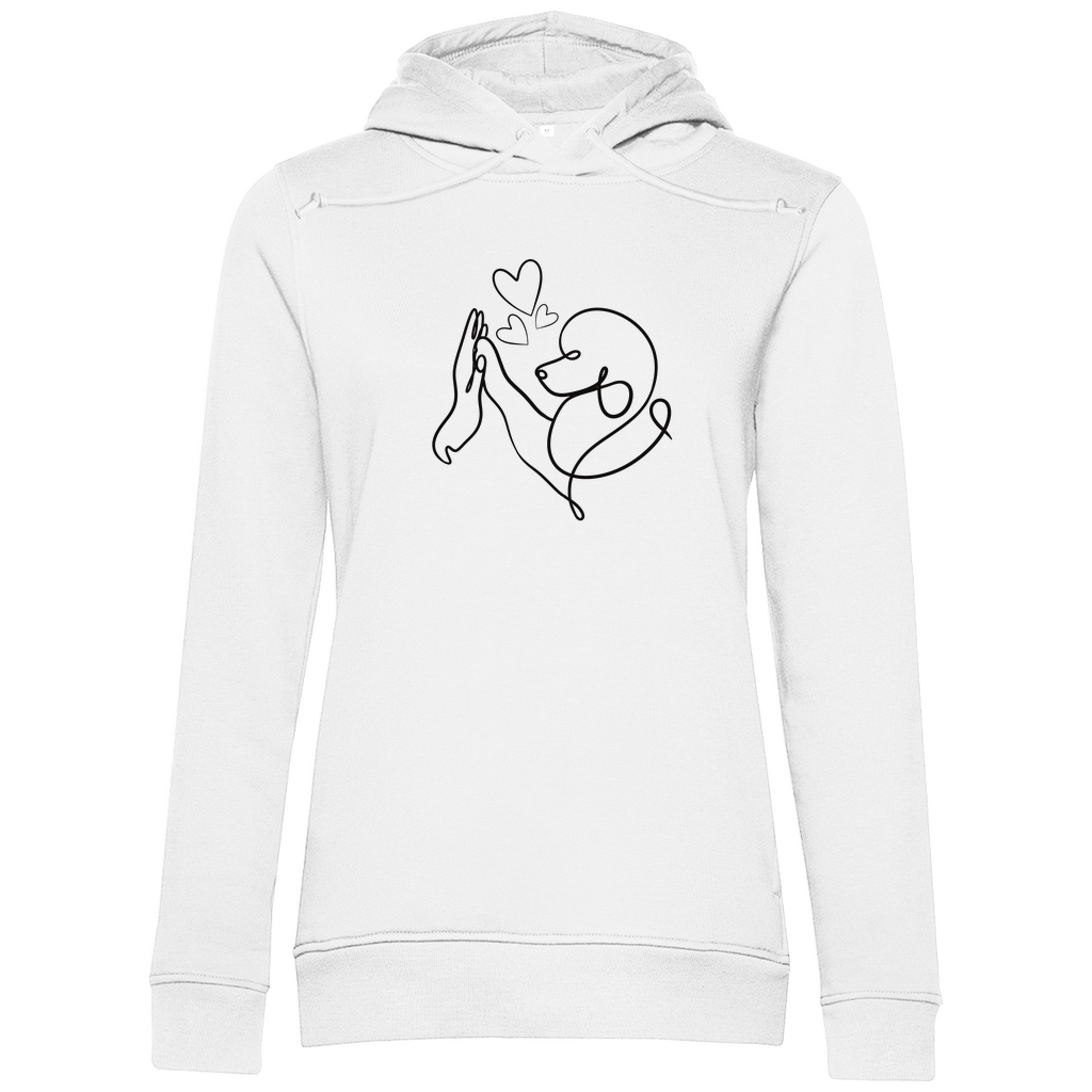 Pudelliebe - Bio-Hoodie für Damen