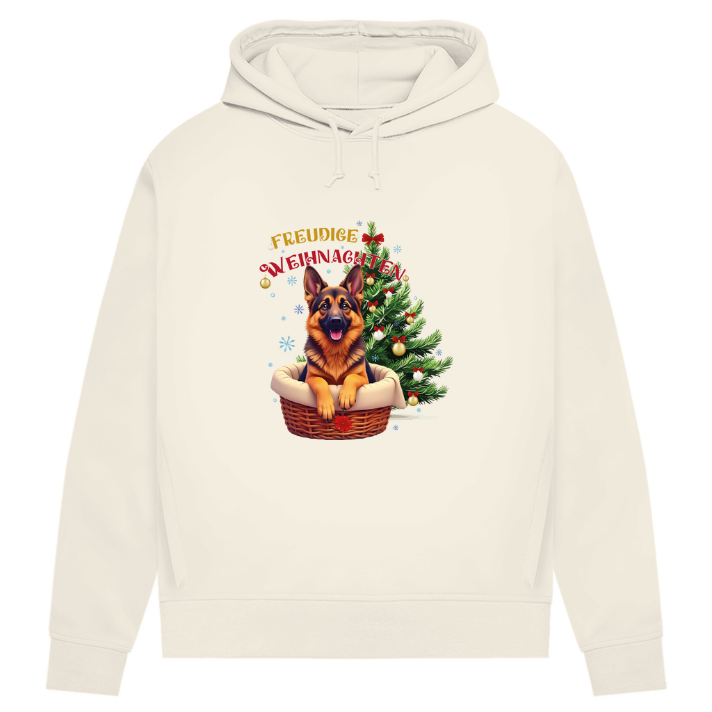 Freudige Weihnachten- Bio-Hoodie für Damen