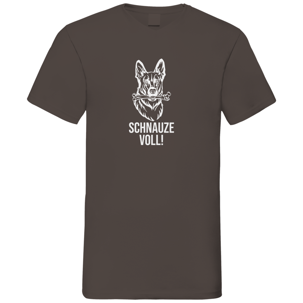 Schnauze Voll -  V-Shirt für Herren