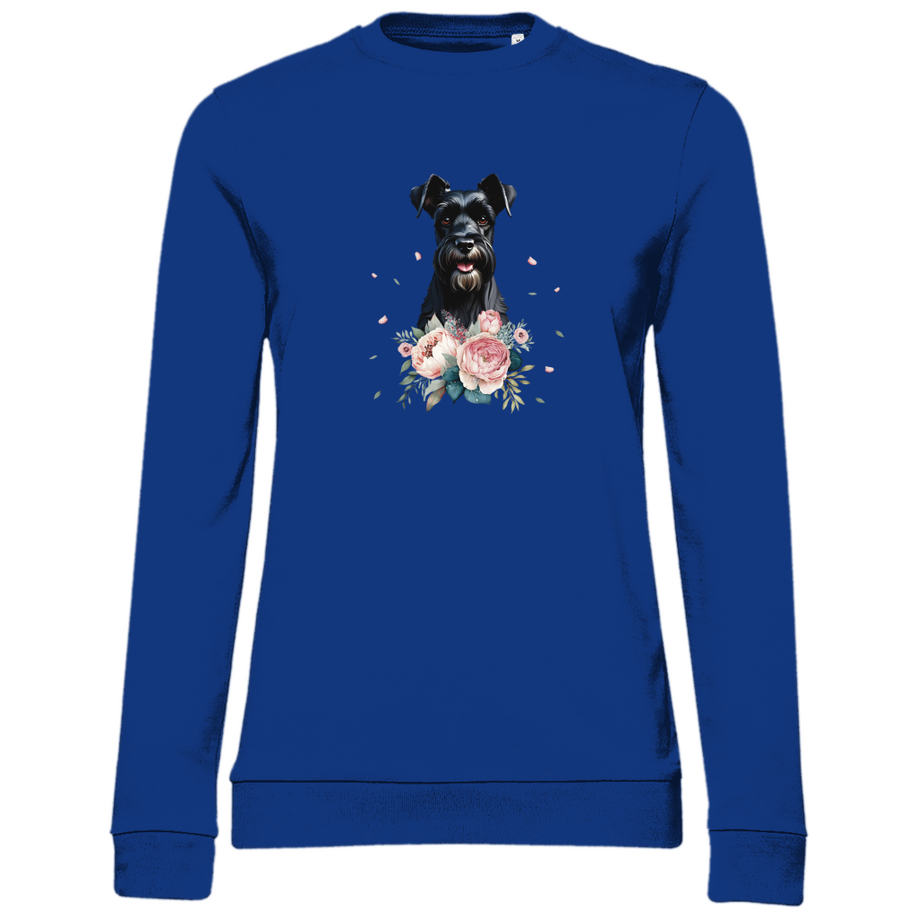 Flower Schnauzer - Sweatshirt für Damen