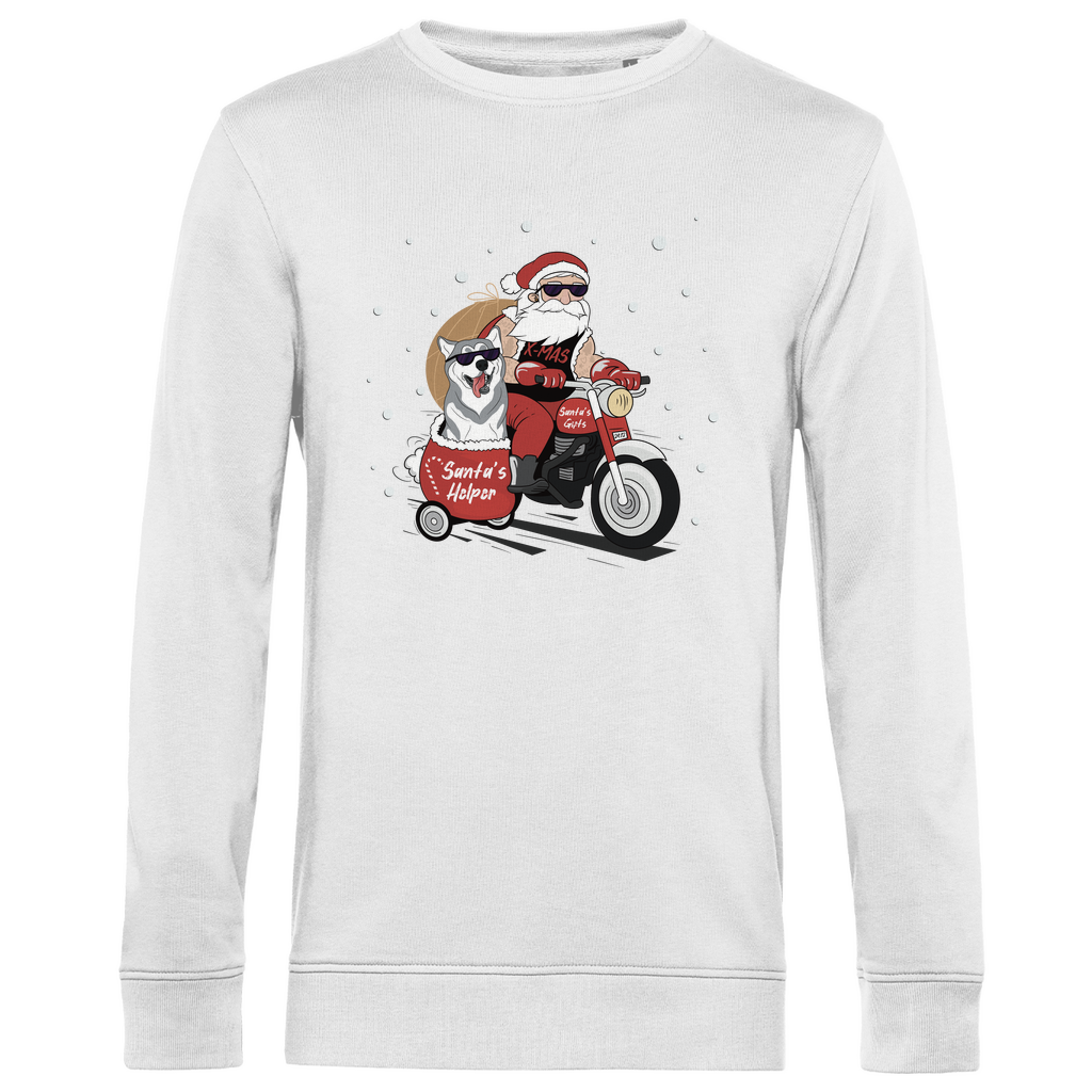 Biker Santa - Bio-Sweatshirt für Herren-Weihnachten