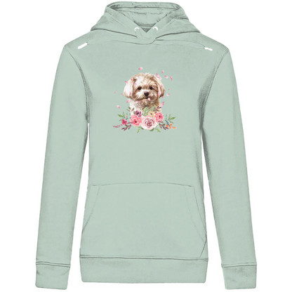 Flower Malteser - Bio-Hoodie für Damen