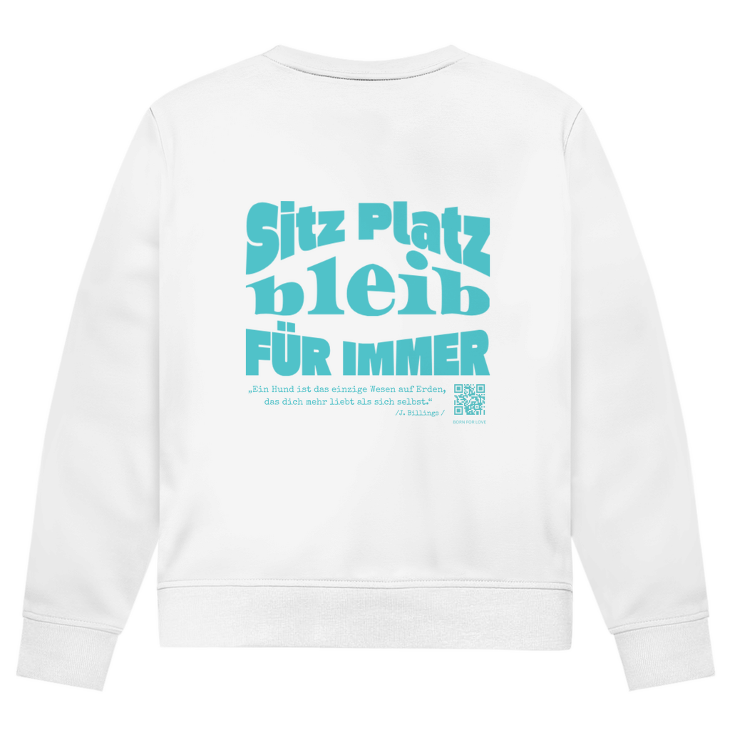 Dog Lover -Bio-Sweatshirt für Herren |Brustmotiv & Rückendruck