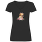 Flower Labrador - V-Shirt für Damen