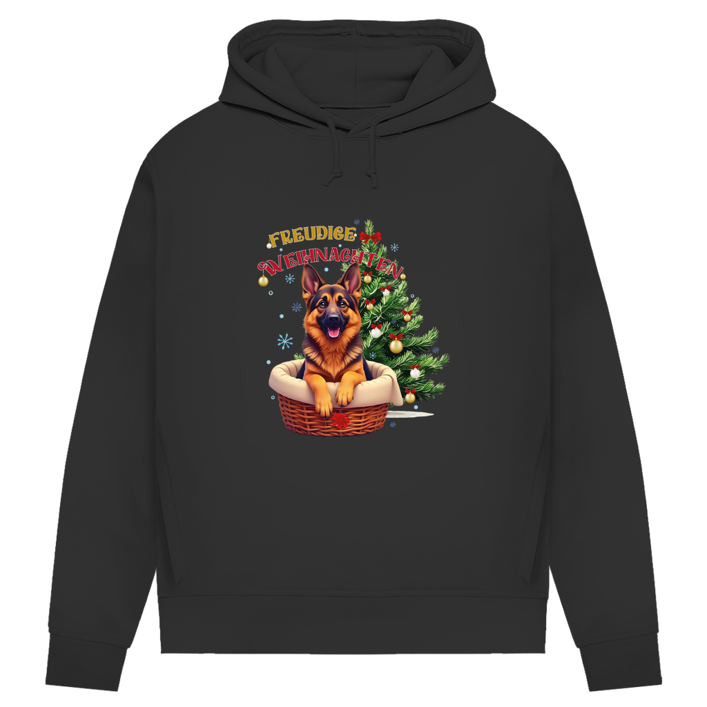Freudige Weihnachten- Bio-Hoodie für Damen