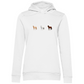 Pferde Trio - Bio-Hoodie für Damen