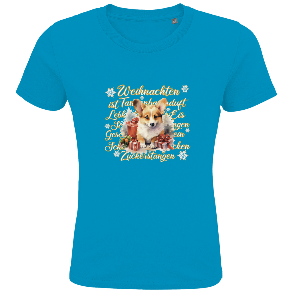 Weihnachten ist... Corgi - Bio T-Shirt für Kinder