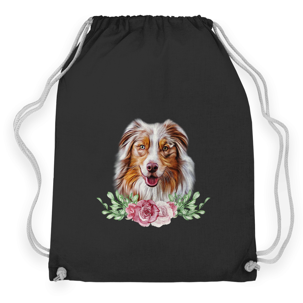 Flower Australian Shepherd - Turnbeutel