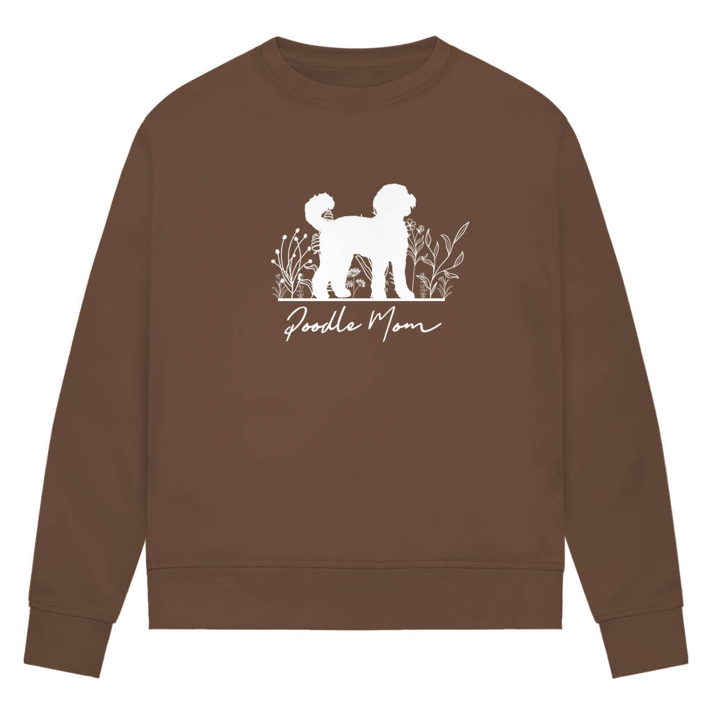 Poodle Mom - Bio-Sweatshirt für Damen