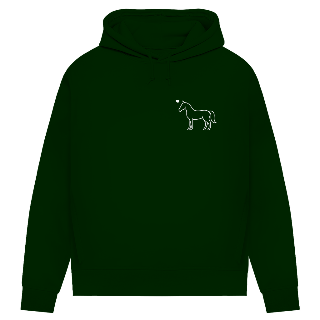 Eleganz mit Herz - Bio-Hoodie für Damen |Brustmotiv