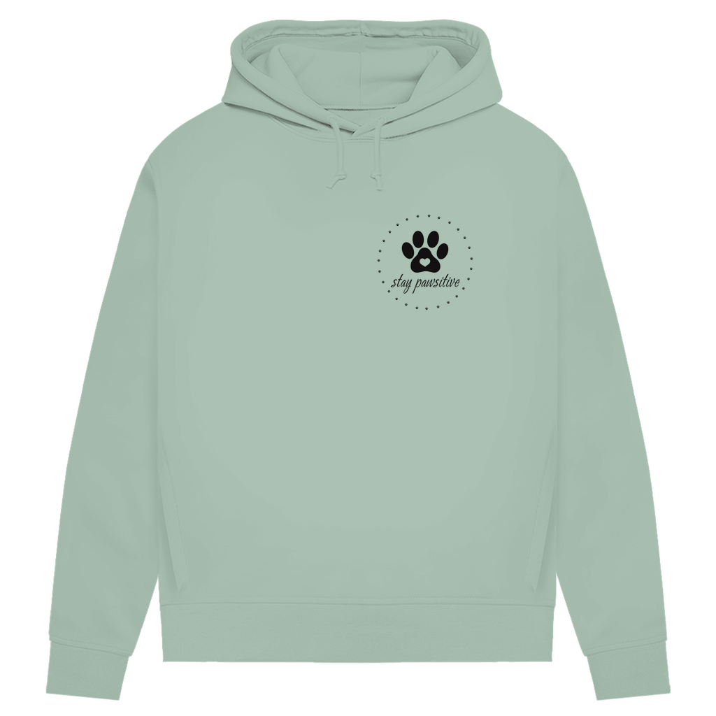 Stay Pawsitive- Bio-Hoodie für Damen
