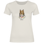 Flower Sheltie - T-Shirt für Damen - Dein Wunschtext