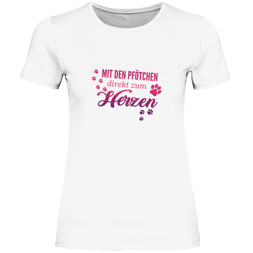 Direkt Zum Herzen -  T-Shirt für Damen