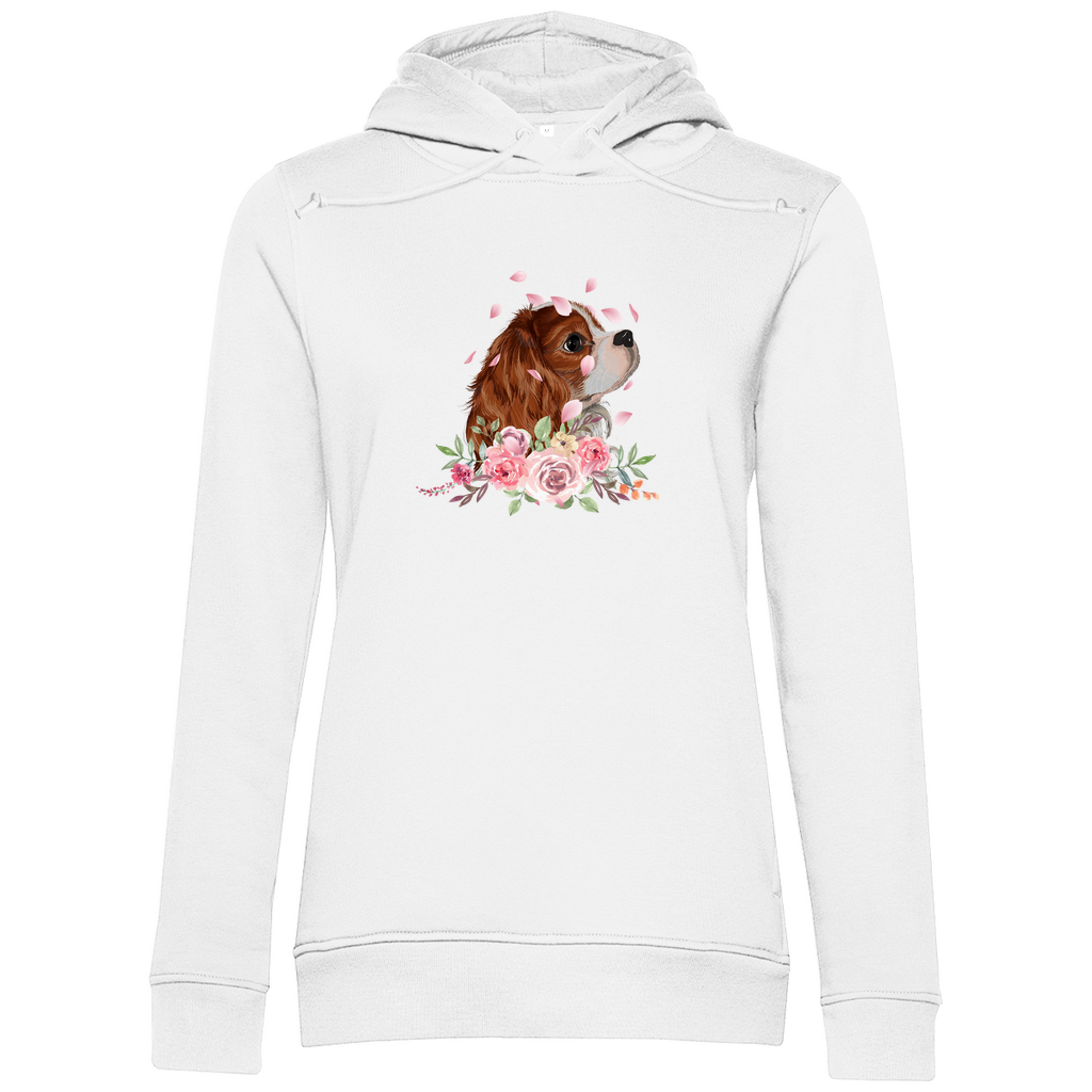 Flower Cavalier King Charles - Bio-Hoodie für Damen