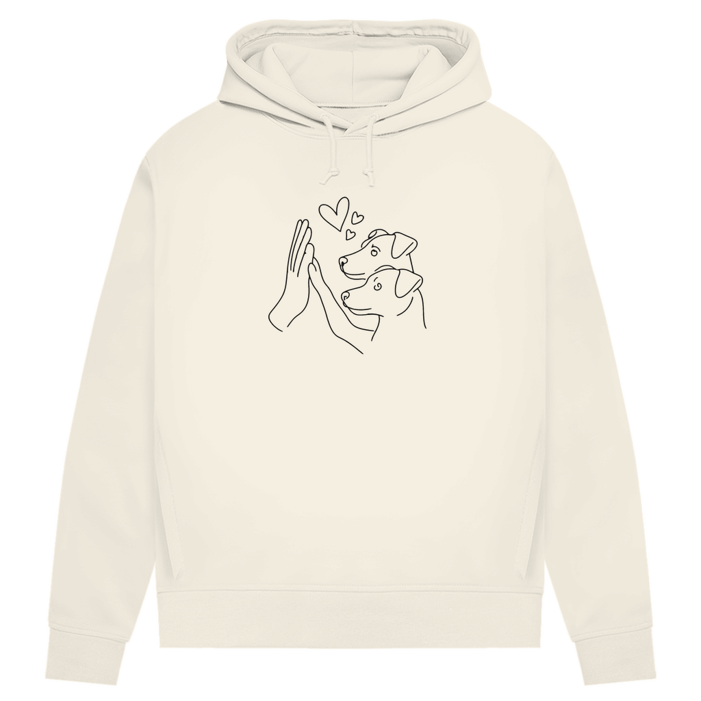 Doppeltes Glück - Bio-Hoodie für Damen