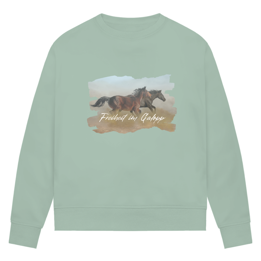 Freiheit im Galopp - Bio-Sweatshirt für Damen