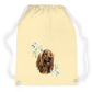 Flower Cocker Spaniel - Turnbeutel