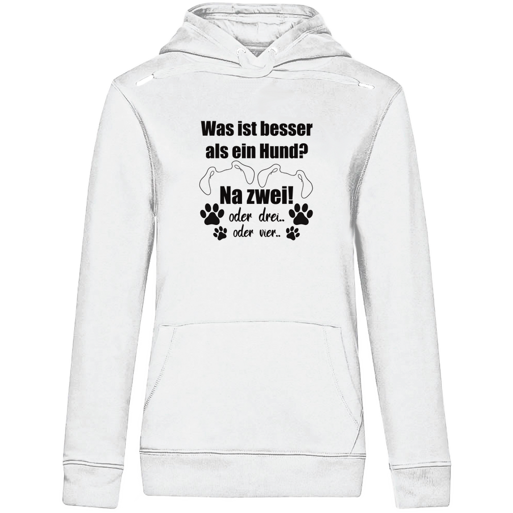 Je Mehr Desto Besser -  Bio-Hoodie für Damen