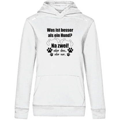 Je Mehr Desto Besser -  Bio-Hoodie für Damen