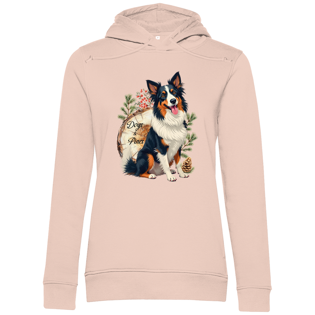 Dogs & Pines- Bio-Hoodie für Damen-Weihnachten