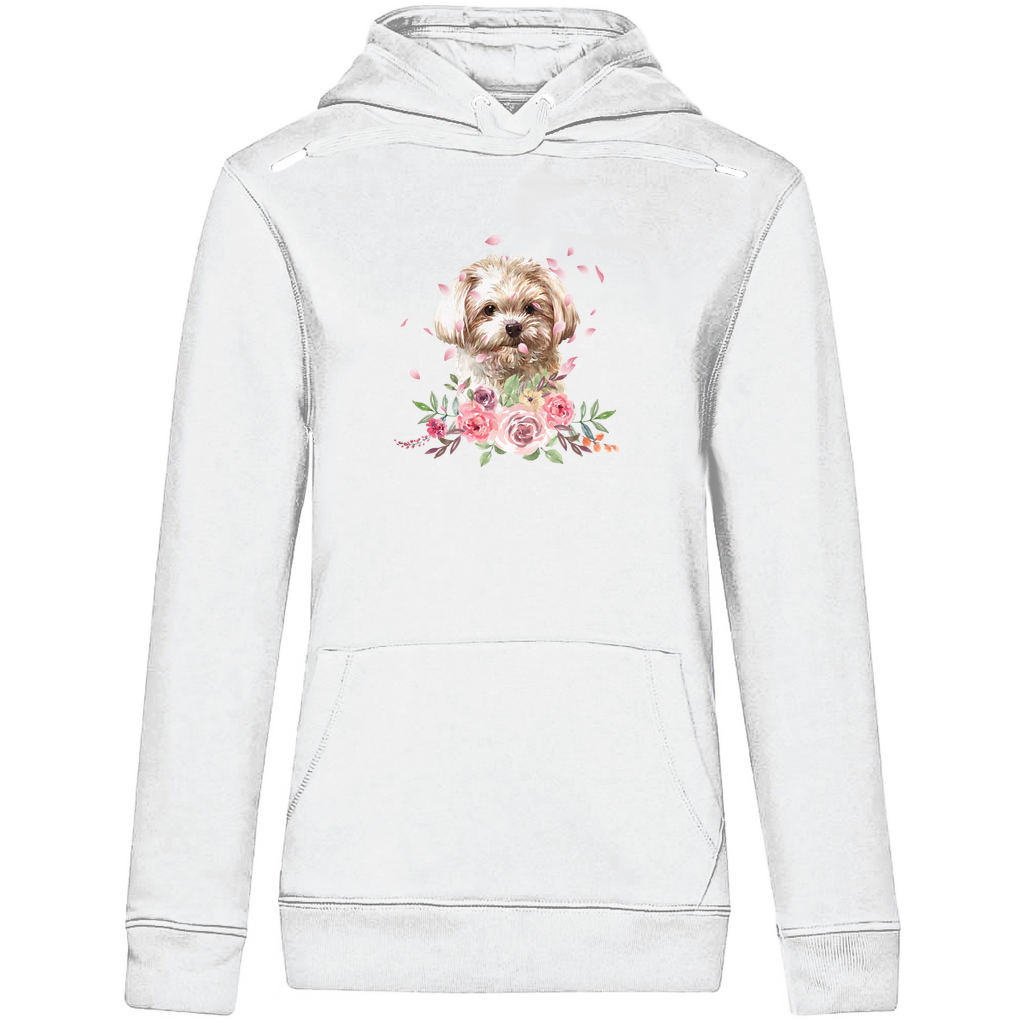 Flower Malteser - Bio-Hoodie für Damen