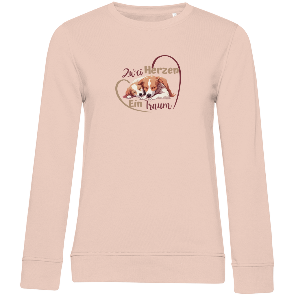 Zwei Herzen - Bio-Sweatshirt für Damen