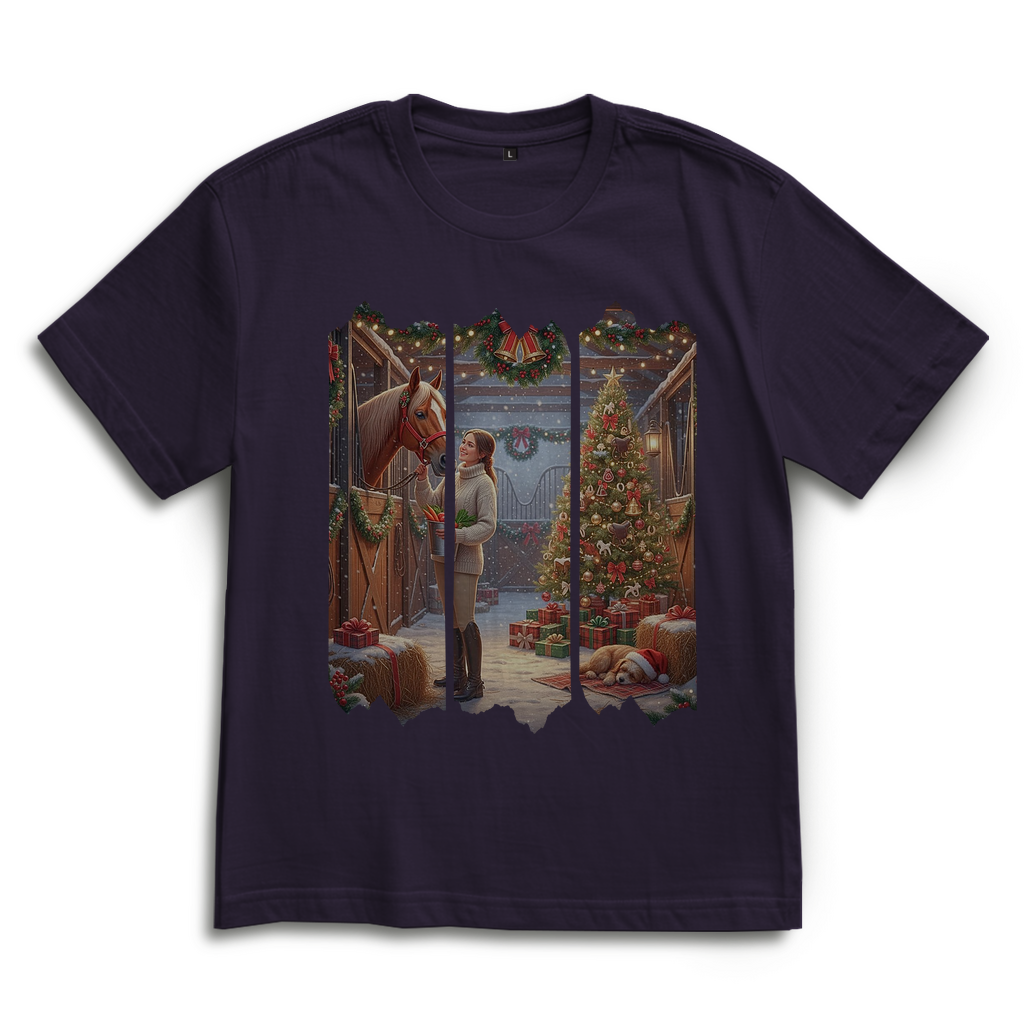 Weihnachtszauber im Stall - Oversize T-Shirt Unisex