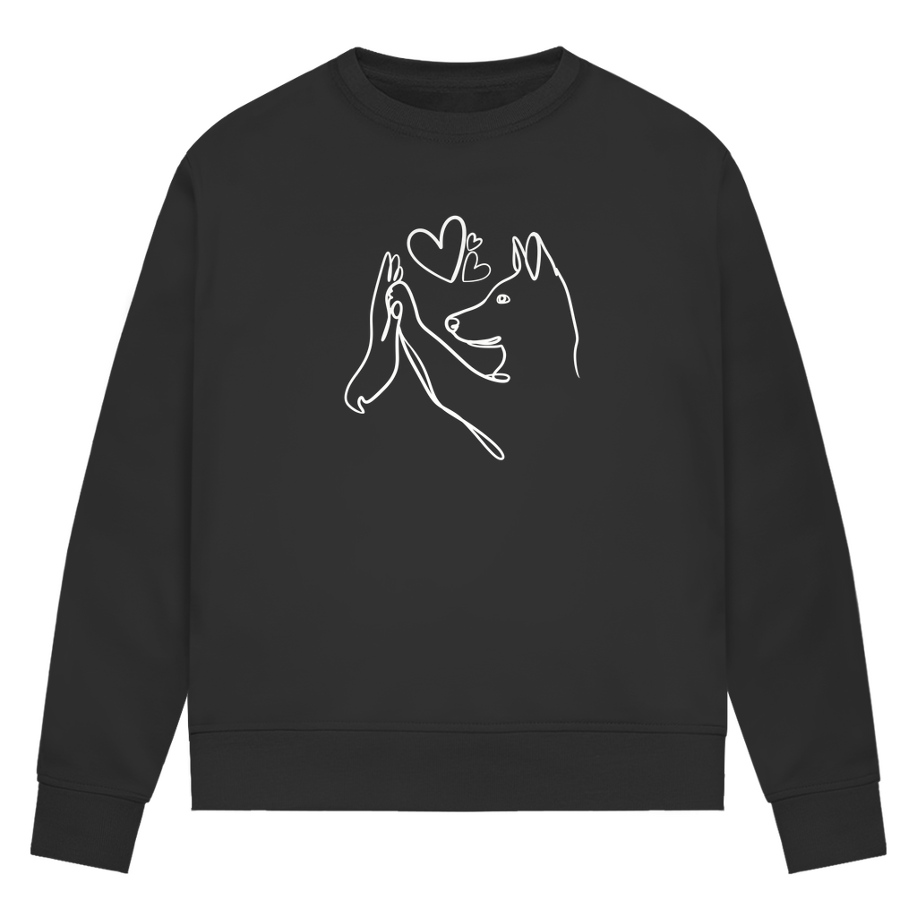 Wahre Liebe Stehohren - Bio-Sweatshirt für Damen