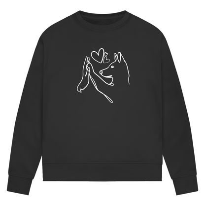 Wahre Liebe Stehohren - Bio-Sweatshirt für Damen