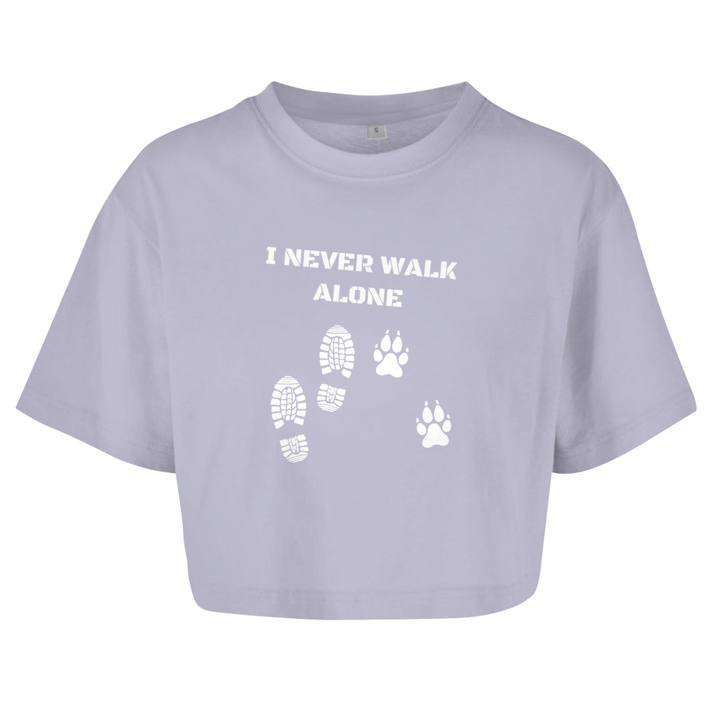 I Never Walk Alone - Oversize Crop Top für Damen