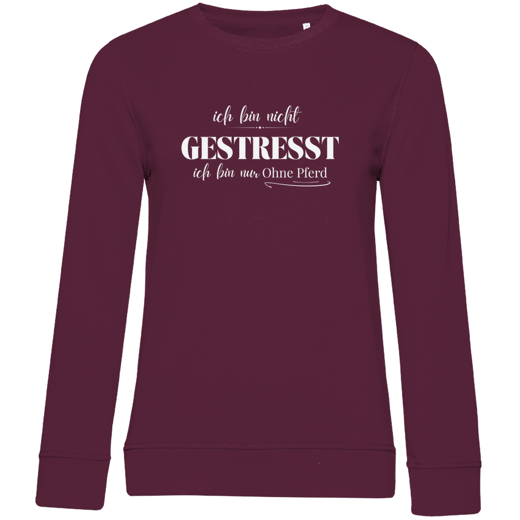 Ohne Pferd - Bio-Sweatshirt für Damen