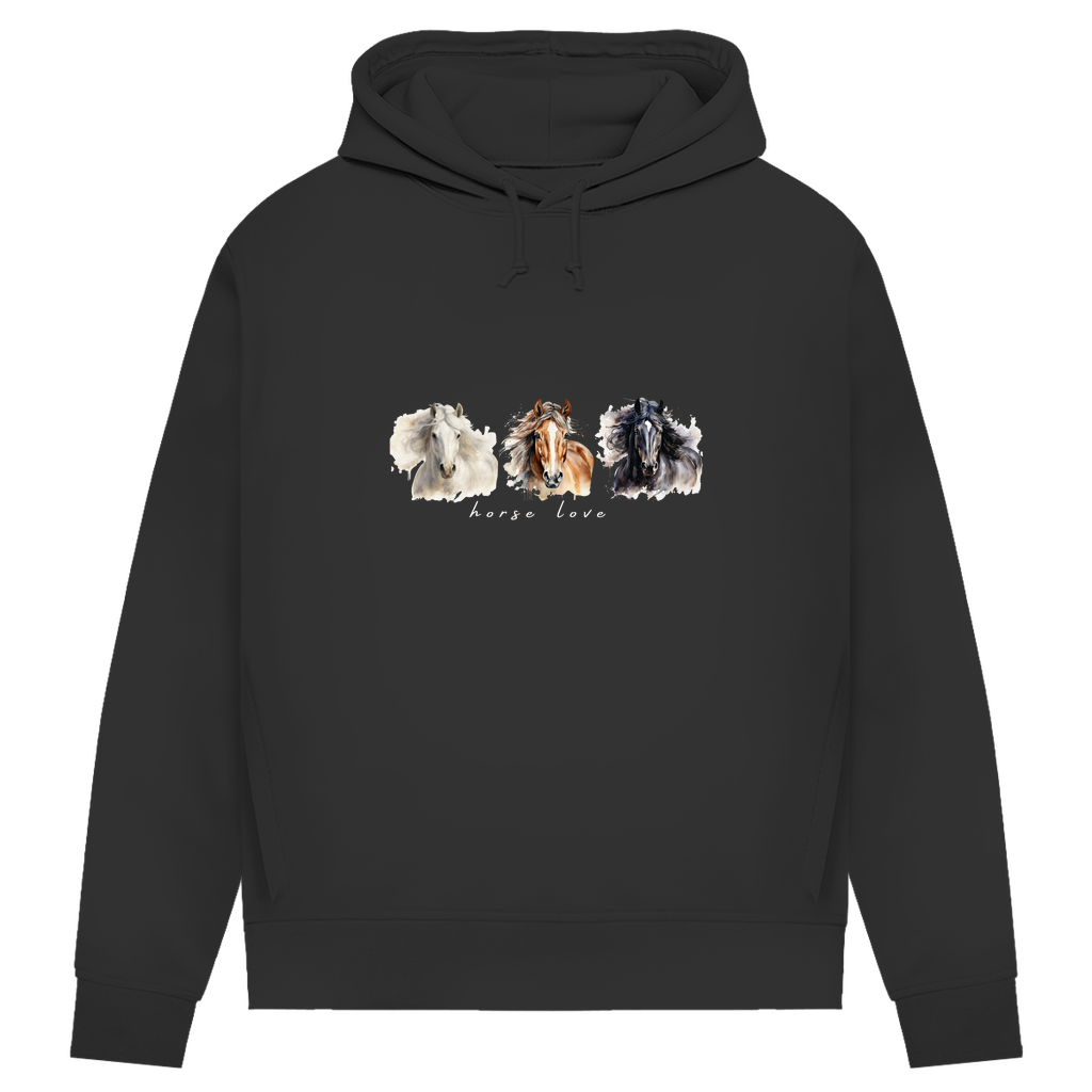 Horse Love - Bio-Hoodie für Damen