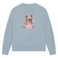 Flower Chihuahua - Bio-Sweatshirt für Damen