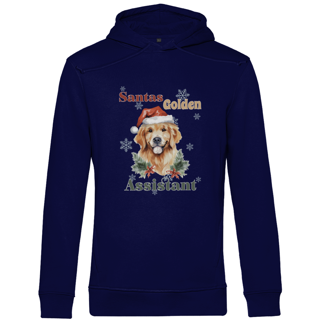 Santas Golden Assistantt - Bio-Hoodie für Herren-Weihnachten