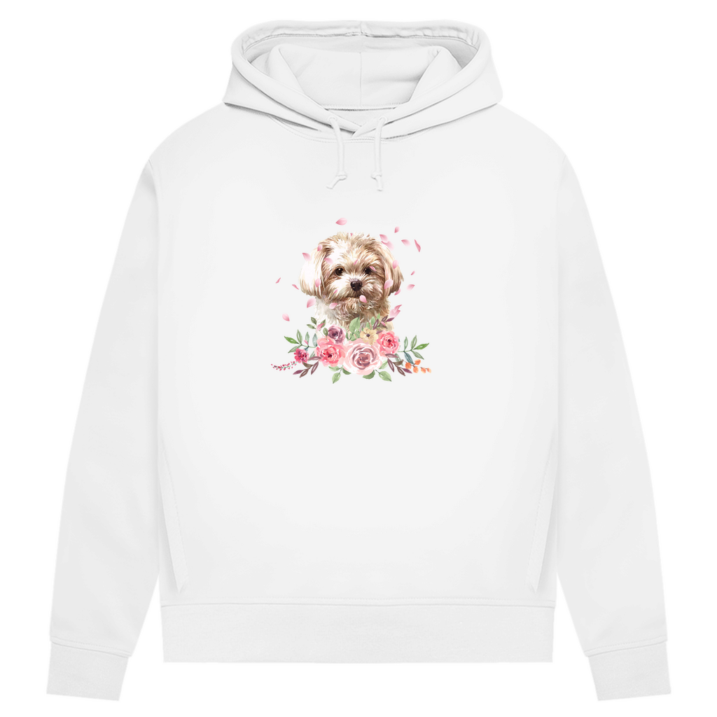 Flower Malteser - Bio-Hoodie für Damen