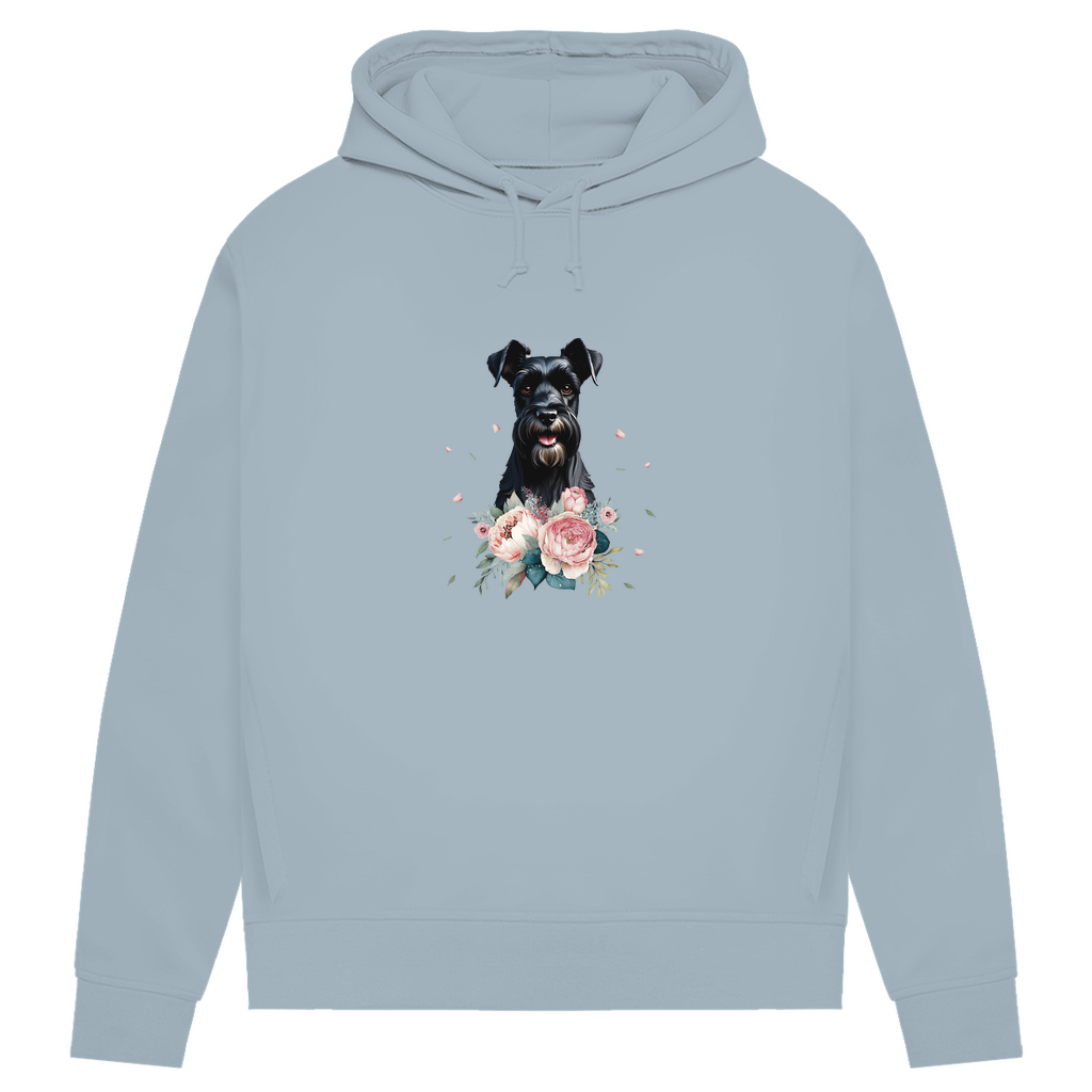 Flower Schnauzer - Bio-Hoodie für Damen
