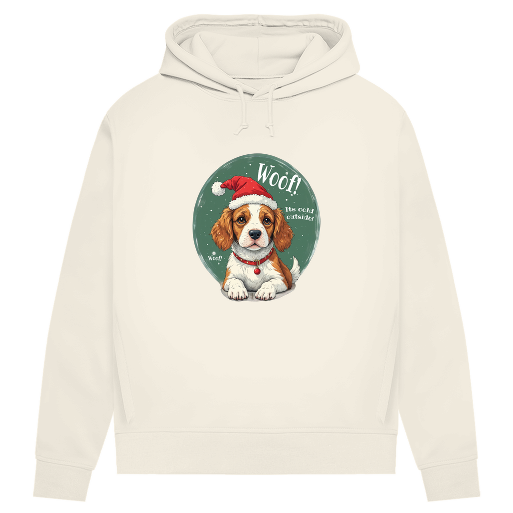 Wuff und Weihnachten - Bio-Hoodie für Damen