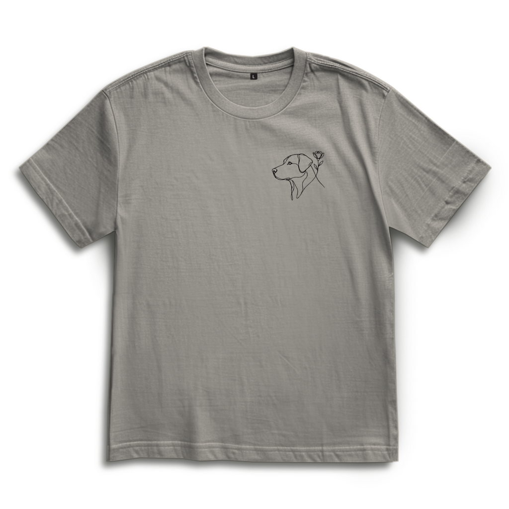 Oversize T-Shirt Blumenhund